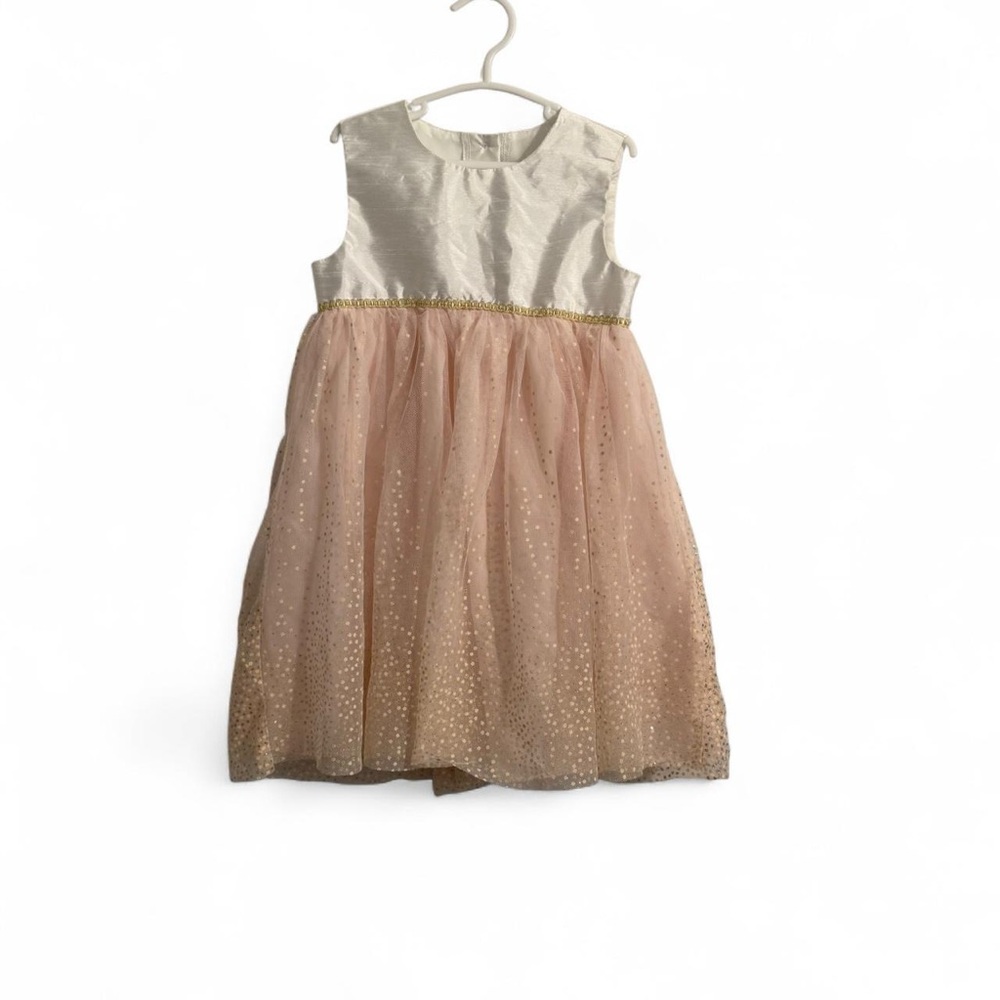 George Cream Satin Dress